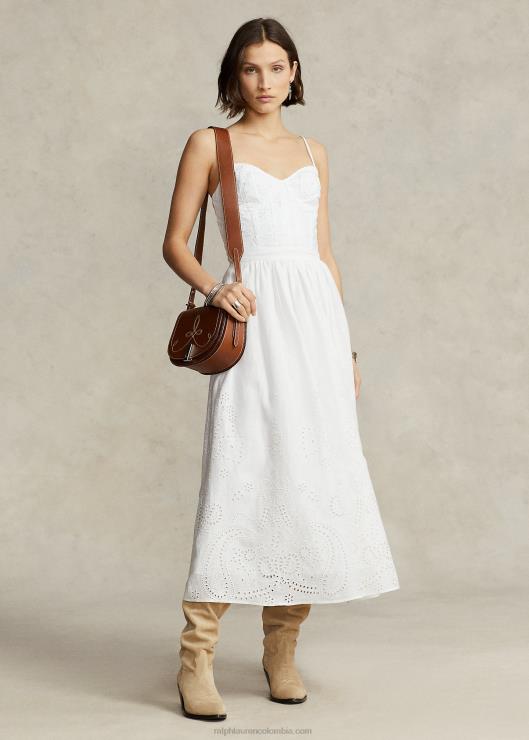 bustier de lino con ojales mujer blanco Ralph Lauren 2XR2V2992