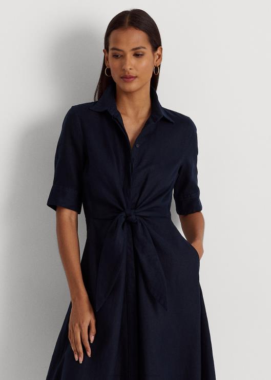 vestido camisero de lino mujer Armada Ralph Lauren 2XR2V4075