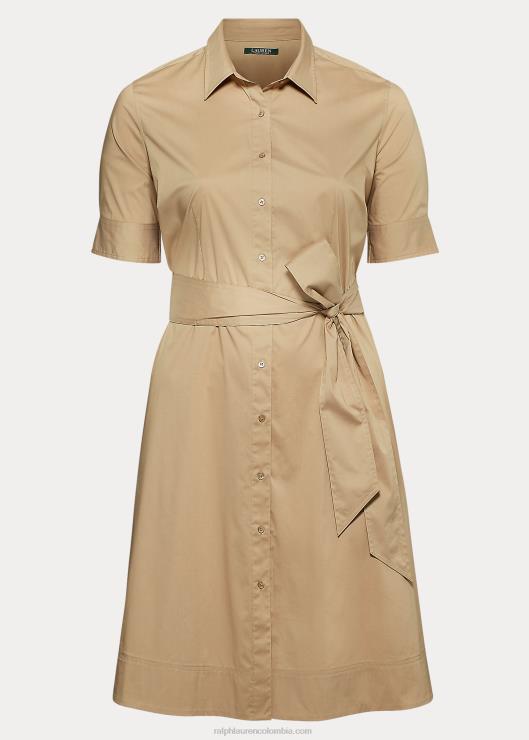 vestido camisero de mezcla de algodón mujerRalph Lauren 2XR2V9486
