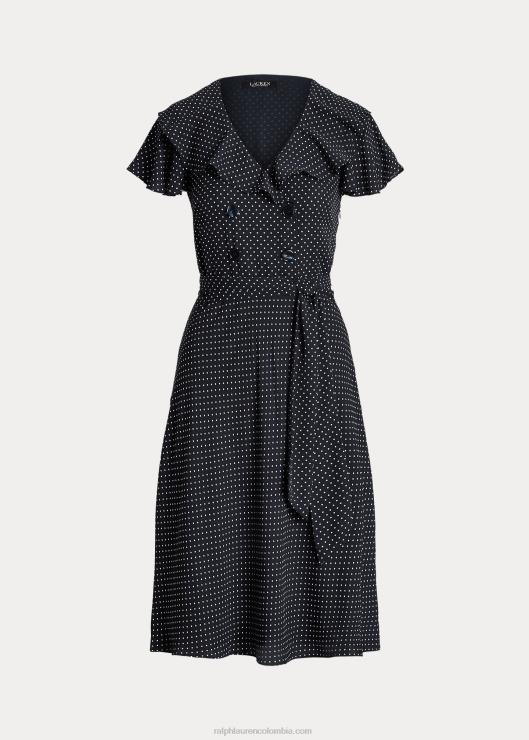vestido con cinturón y lunares de georgette mujerRalph Lauren 2XR2V9570