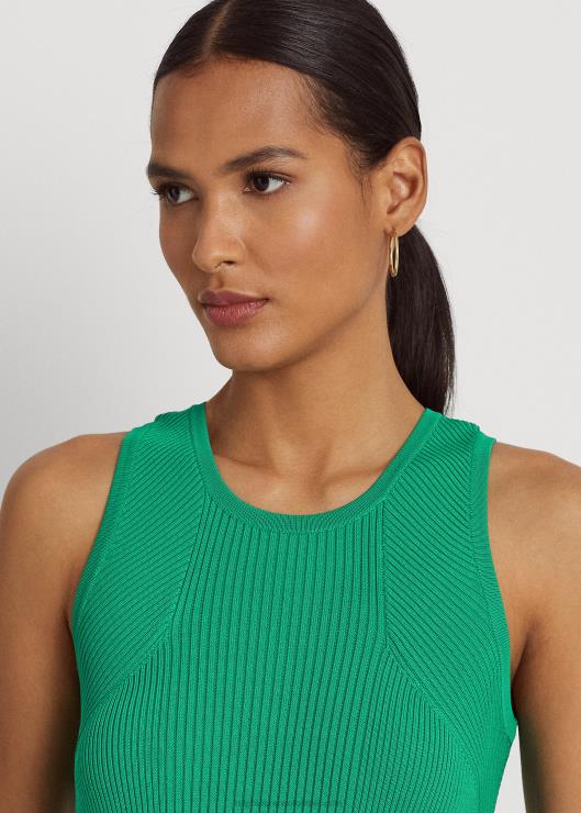 vestido de canalé sin mangas mujer hoja de palma Ralph Lauren 2XR2V3923