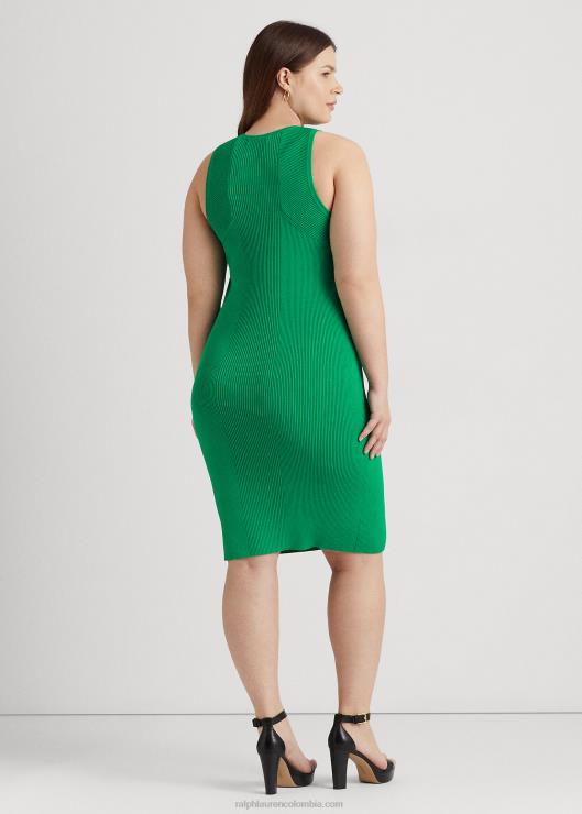 vestido de canalé sin mangas mujer hoja de palma Ralph Lauren 2XR2V4543