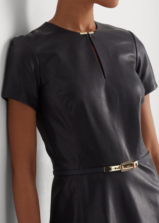vestido de cuero elástico con cinturón mujer Armada Ralph Lauren 2XR2V9547