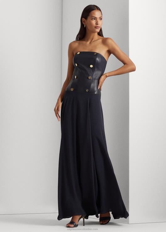 vestido de fiesta con escote palabra de honor mujer Armada Ralph Lauren 2XR2V9566