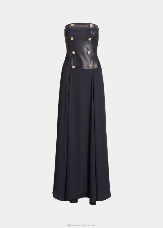vestido de fiesta con escote palabra de honor mujer Armada Ralph Lauren 2XR2V9566