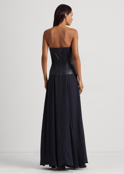 vestido de fiesta con escote palabra de honor mujer Armada Ralph Lauren 2XR2V9566