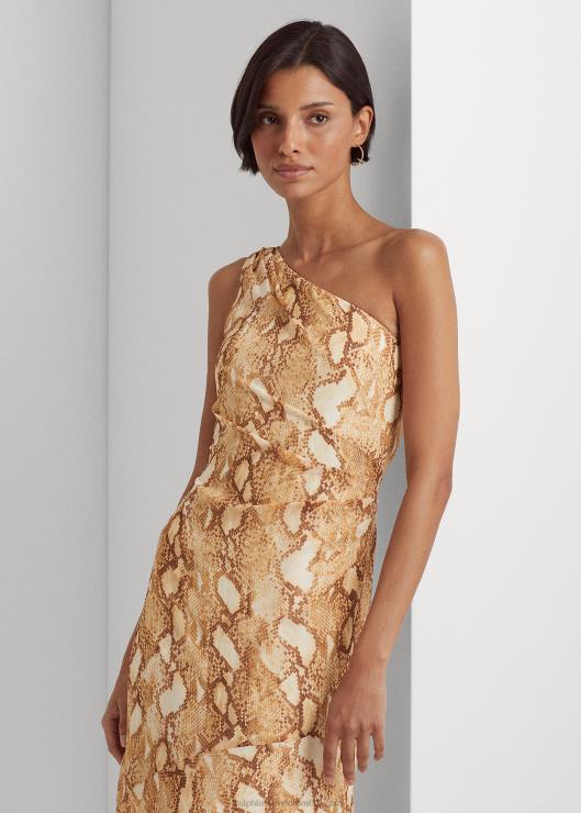 vestido de fiesta con estampado de georgette mujerRalph Lauren 2XR2V9507