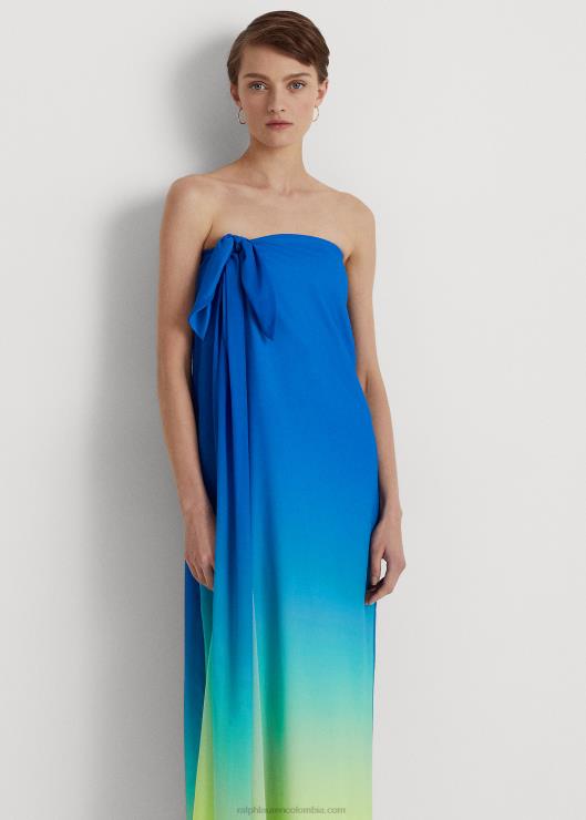 vestido de fiesta de gasa con estampado degradado mujerRalph Lauren 2XR2V3925