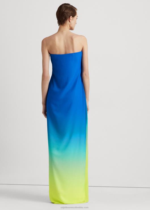 vestido de fiesta de gasa con estampado degradado mujerRalph Lauren 2XR2V3925