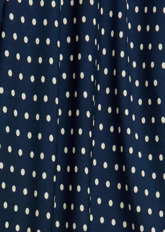 vestido de georgette con motivo de lunares mujer azul marino/crema Ralph Lauren 2XR2V3667