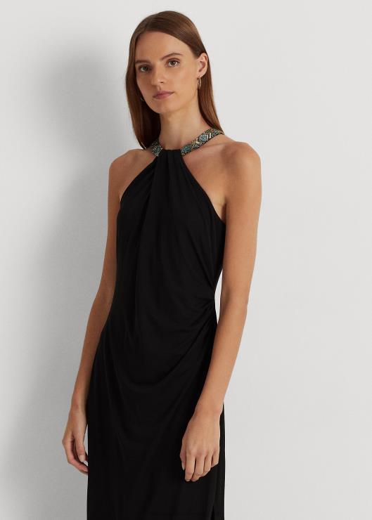 vestido de jersey con cuello halter mujerRalph Lauren 2XR2V9533