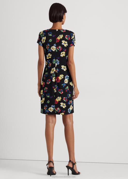 vestido de manga corta con estampado floral mujer negro multi Ralph Lauren 2XR2V3873