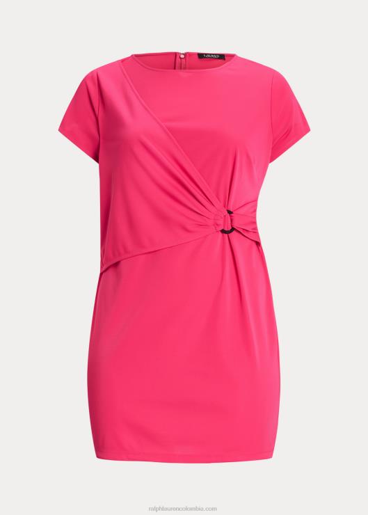vestido de manga corta de punto elástico mujer deporte rosa Ralph Lauren 2XR2V4572