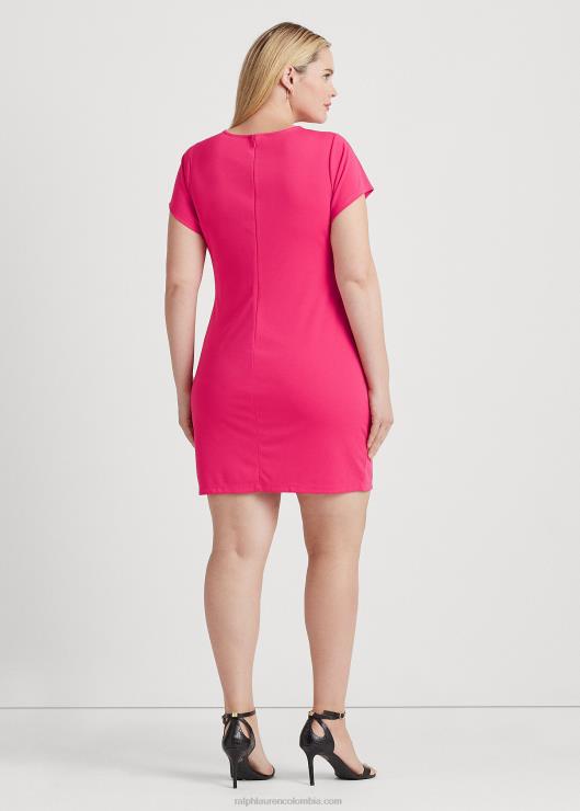 vestido de manga corta de punto elástico mujer deporte rosa Ralph Lauren 2XR2V4572