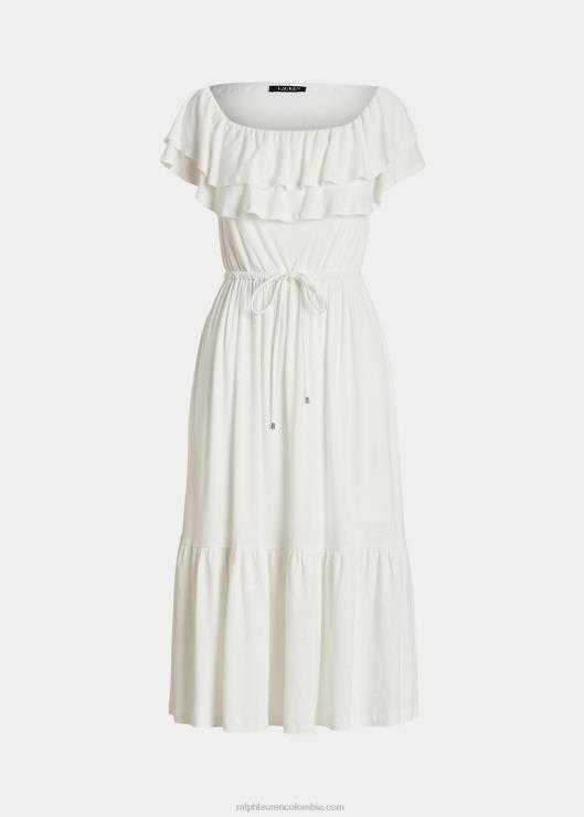 vestido de punto con hombros descubiertos mujer blanco Ralph Lauren 2XR2V4352