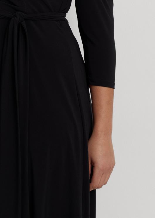 vestido de punto con sobrepelliz mujer negro Ralph Lauren 2XR2V4687