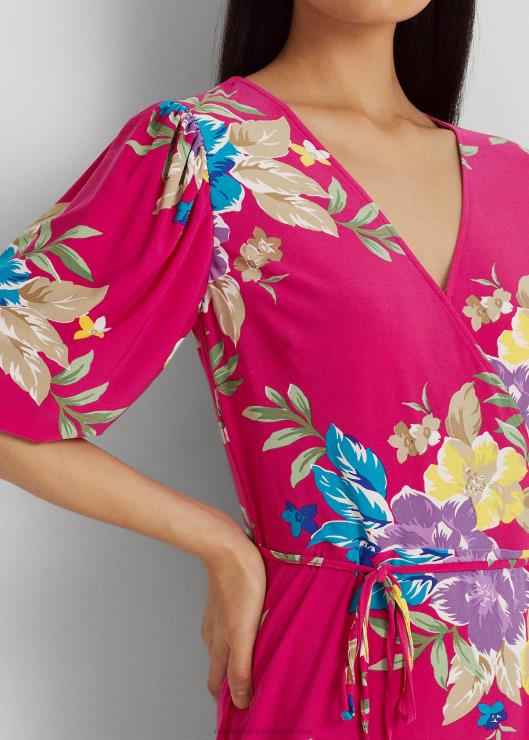vestido de punto elástico floral mujer rosa multi Ralph Lauren 2XR2V3931