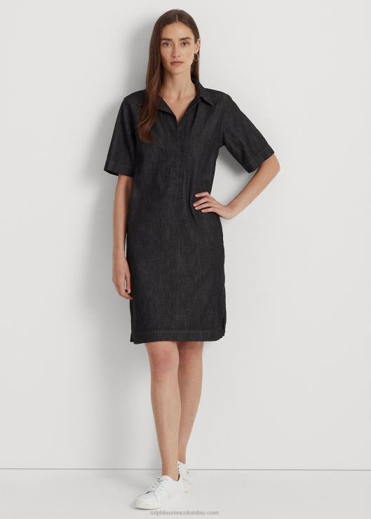 vestido recto de mezclilla mujer lavado de anochecer Ralph Lauren 2XR2V4219