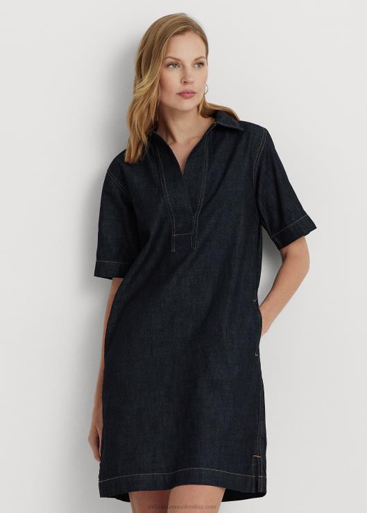 vestido recto de mezclilla mujer lavado de la calle jones Ralph Lauren 2XR2V4261