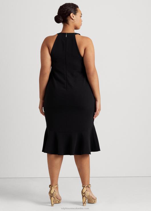vestido sin mangas de crepé de doble cara mujer negro Ralph Lauren 2XR2V4782