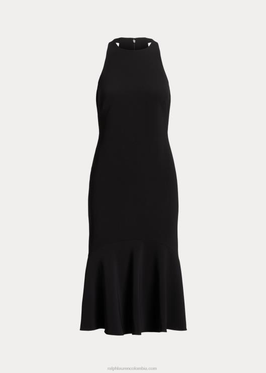 vestido sin mangas de crepé de doble cara mujer negro Ralph Lauren 2XR2V4870