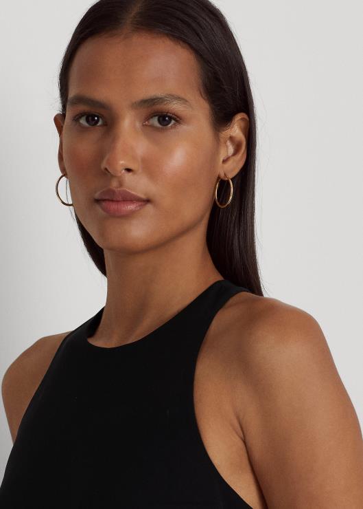 vestido sin mangas de crepé de doble cara mujer negro Ralph Lauren 2XR2V4870