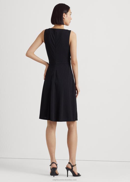 vestido sin mangas de jersey con sobrepelliz mujer negro Ralph Lauren 2XR2V3889
