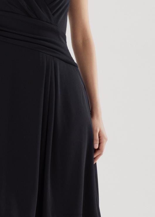 vestido sin mangas de jersey con sobrepelliz mujer negro Ralph Lauren 2XR2V3889
