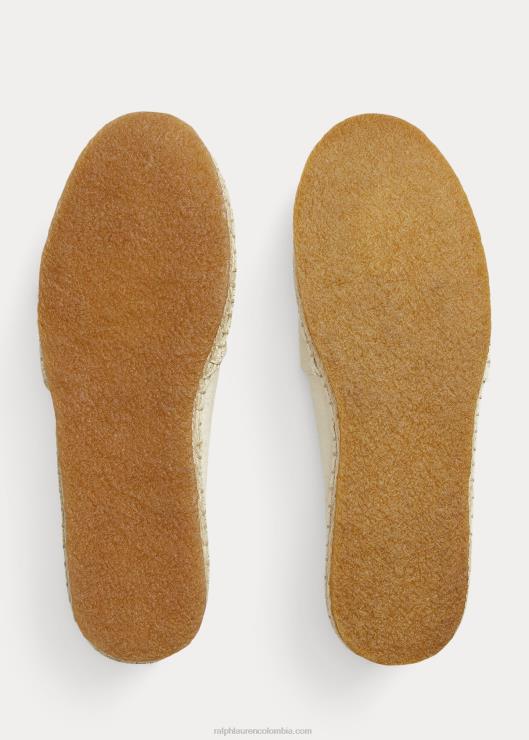 alpargata de lona mujer gris Ralph Lauren 2XR2V4985