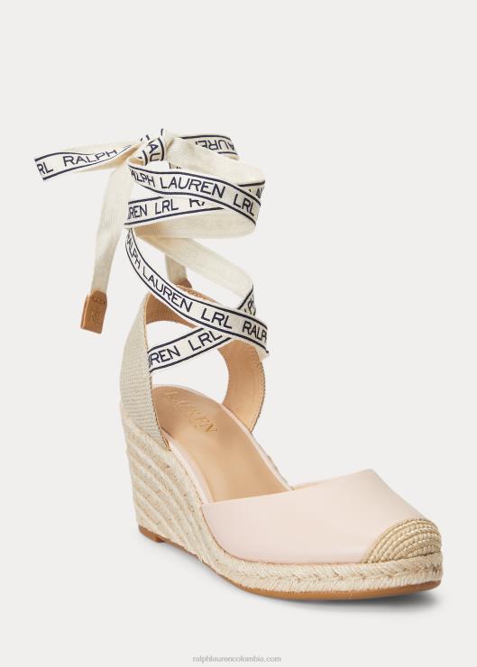 alpargata napa cachemira mujer Rosa claro Ralph Lauren 2XR2V5042