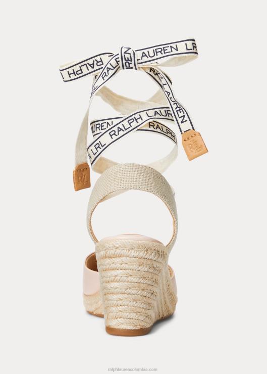 alpargata napa cachemira mujer Rosa claro Ralph Lauren 2XR2V5042