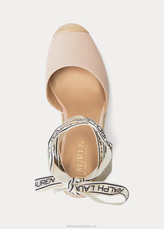 alpargata napa cachemira mujer Rosa claro Ralph Lauren 2XR2V5042