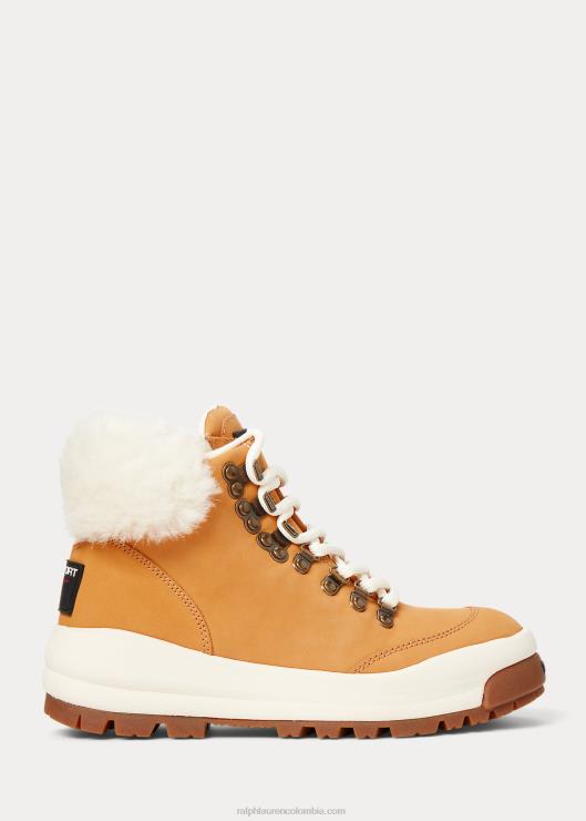 Bota polo sport de ante y borrego mujer trigo Ralph Lauren 2XR2V5116
