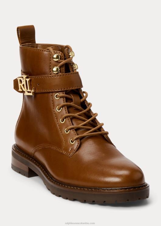 bota de cuero bruñido eldridge mujerRalph Lauren 2XR2V5131
