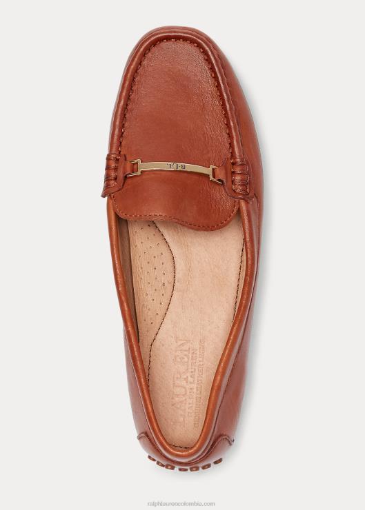conductor de cuero briony mujer bronceado profundo Ralph Lauren 2XR2V5073