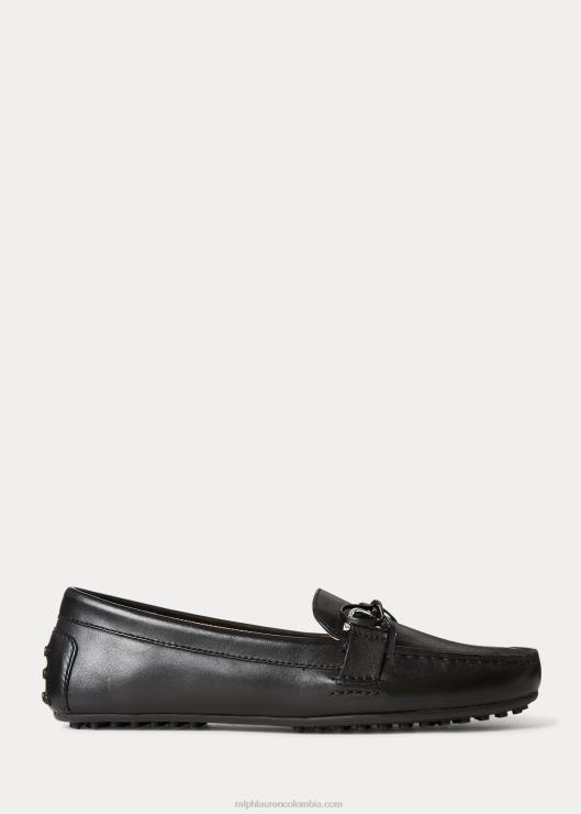 mocasines briley de piel mujer negro Ralph Lauren 2XR2V5072