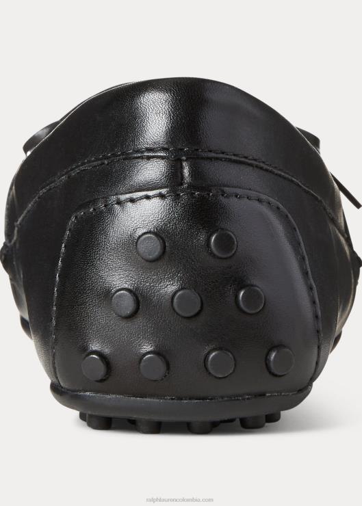 mocasines briley de piel mujer negro Ralph Lauren 2XR2V5072