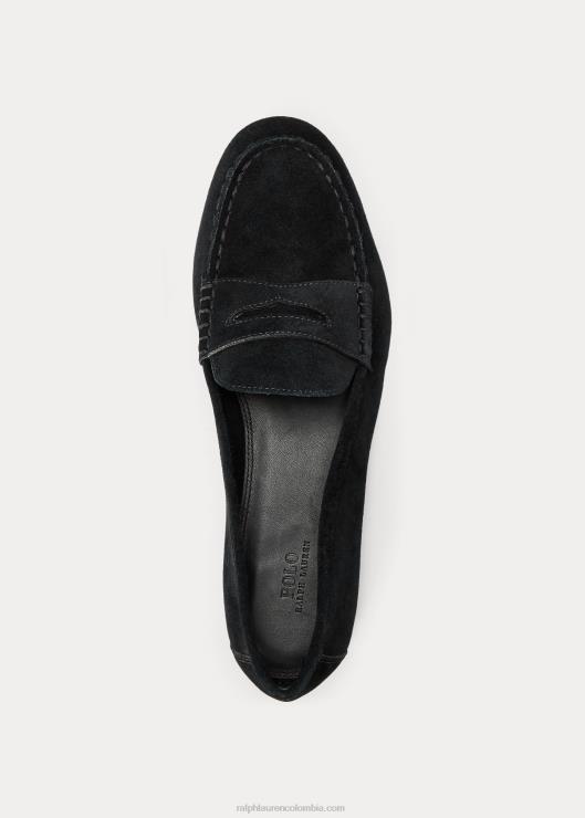 mocasines penny de ante ashtyn mujer negro Ralph Lauren 2XR2V9612