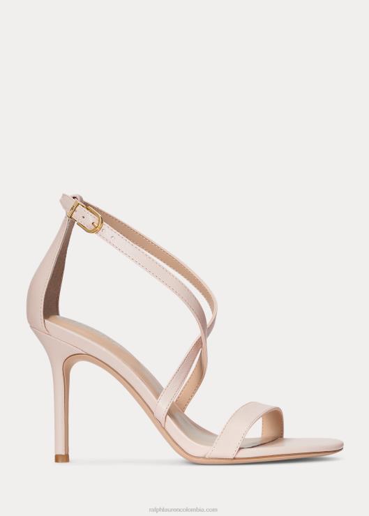 sandalia gabriele de napa mujer Rosa claro Ralph Lauren 2XR2V5005