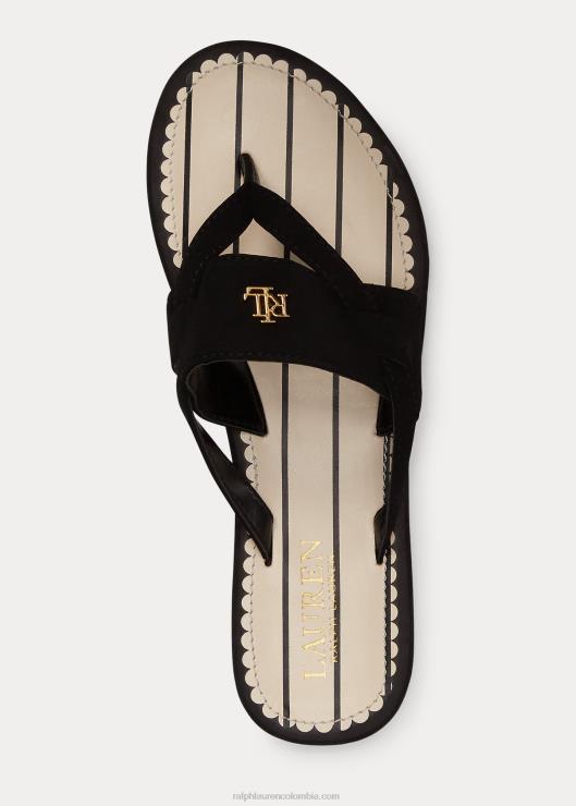 sandalia rosalinda mujer negro Ralph Lauren 2XR2V4987