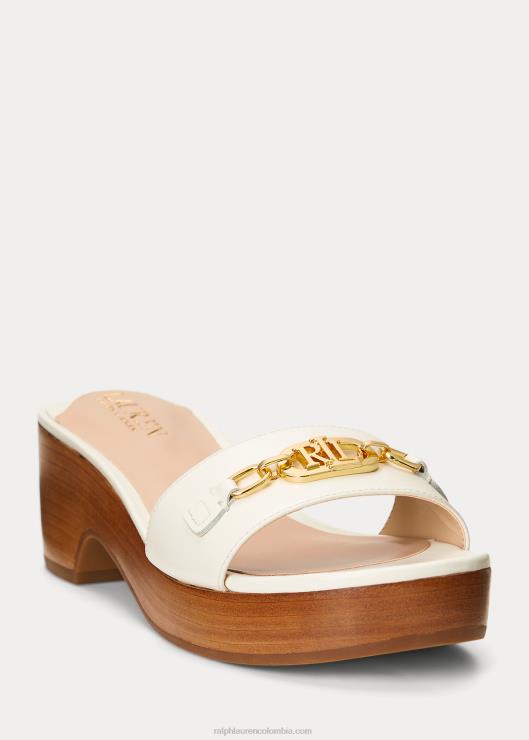 sandalia roxanne de napa mujer vainilla Ralph Lauren 2XR2V5025