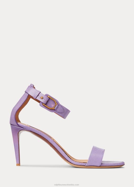 sandalias Channing Welington con relieve mujer lila Ralph Lauren 2XR2V9655