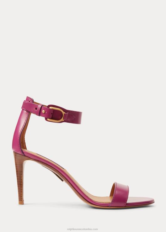 sandalias Channing Welington de piel de becerro mujerRalph Lauren 2XR2V9662