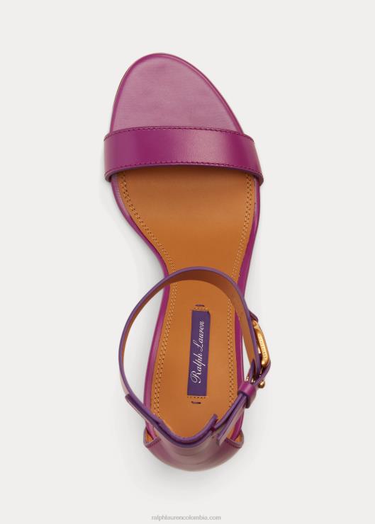 sandalias Channing Welington de piel de becerro mujerRalph Lauren 2XR2V9662