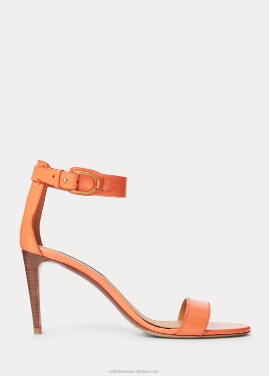 sandalias Channing Welington de piel de becerro mujerRalph Lauren 2XR2V9664