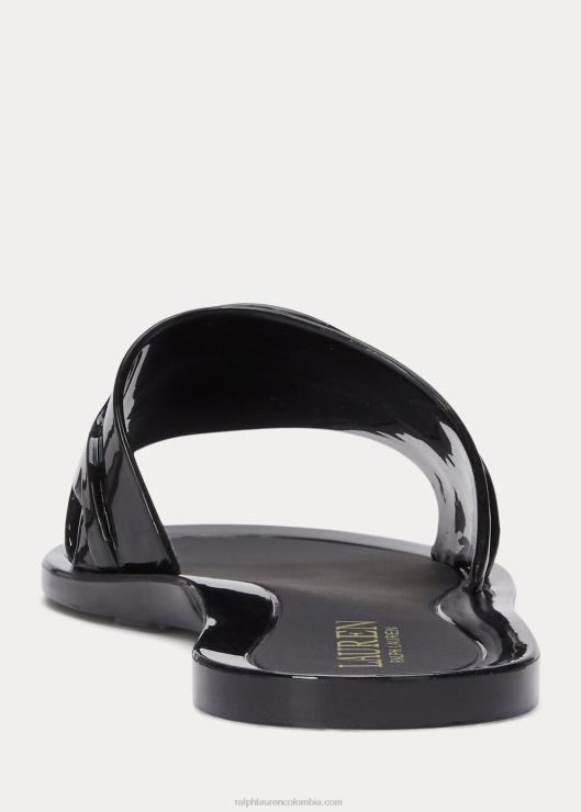 sandalias alegría jalea mujer negro Ralph Lauren 2XR2V4994