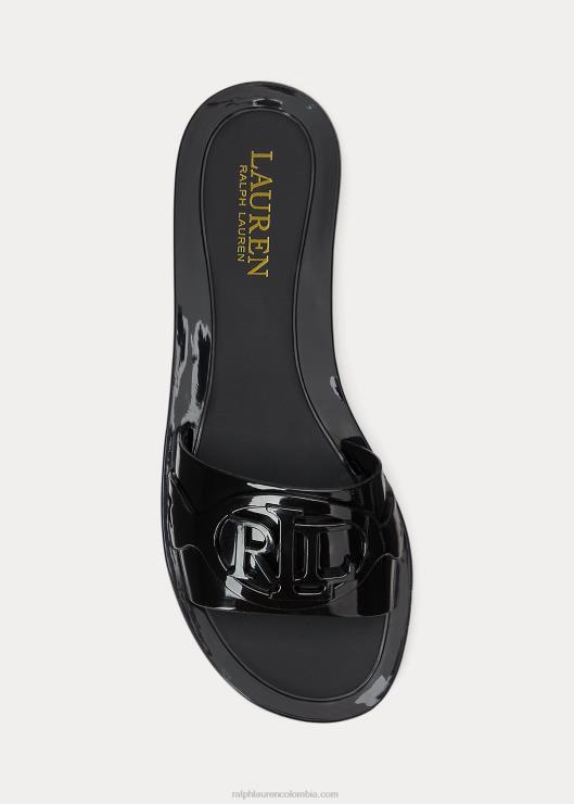 sandalias alegría jalea mujer negro Ralph Lauren 2XR2V4994
