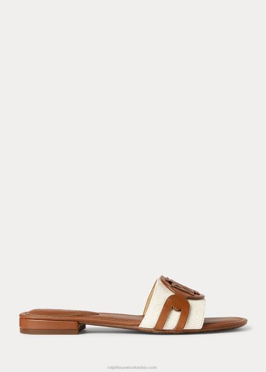 sandalias alegra mujer bronceado natural/profundo Ralph Lauren 2XR2V4989