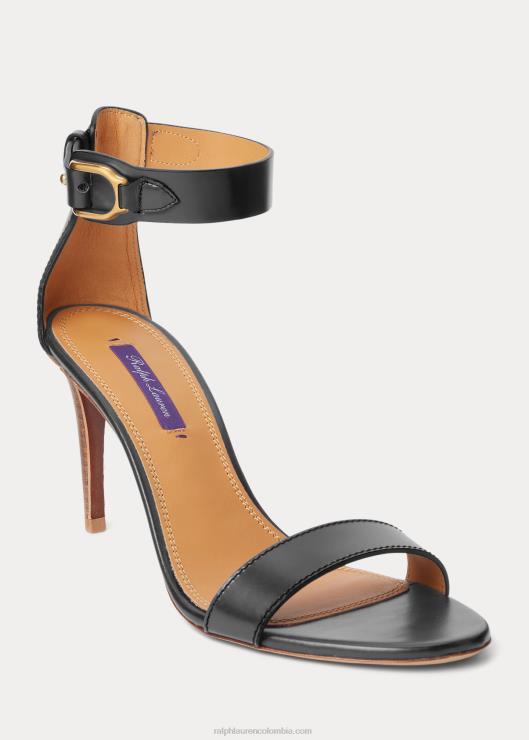 sandalias colson weington box de piel de becerro mujer marina marina Ralph Lauren 2XR2V9666