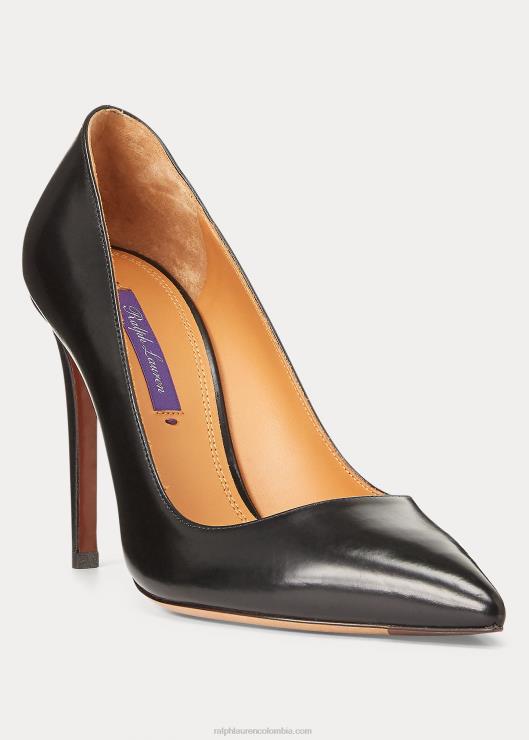 salón celia de piel de becerro mujer negro Ralph Lauren 2XR2V9699